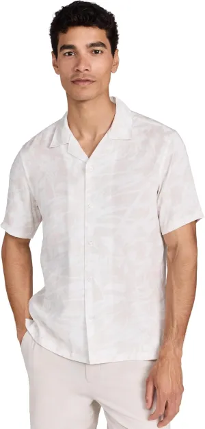Theory Men's Irving Printed Linen Shirt