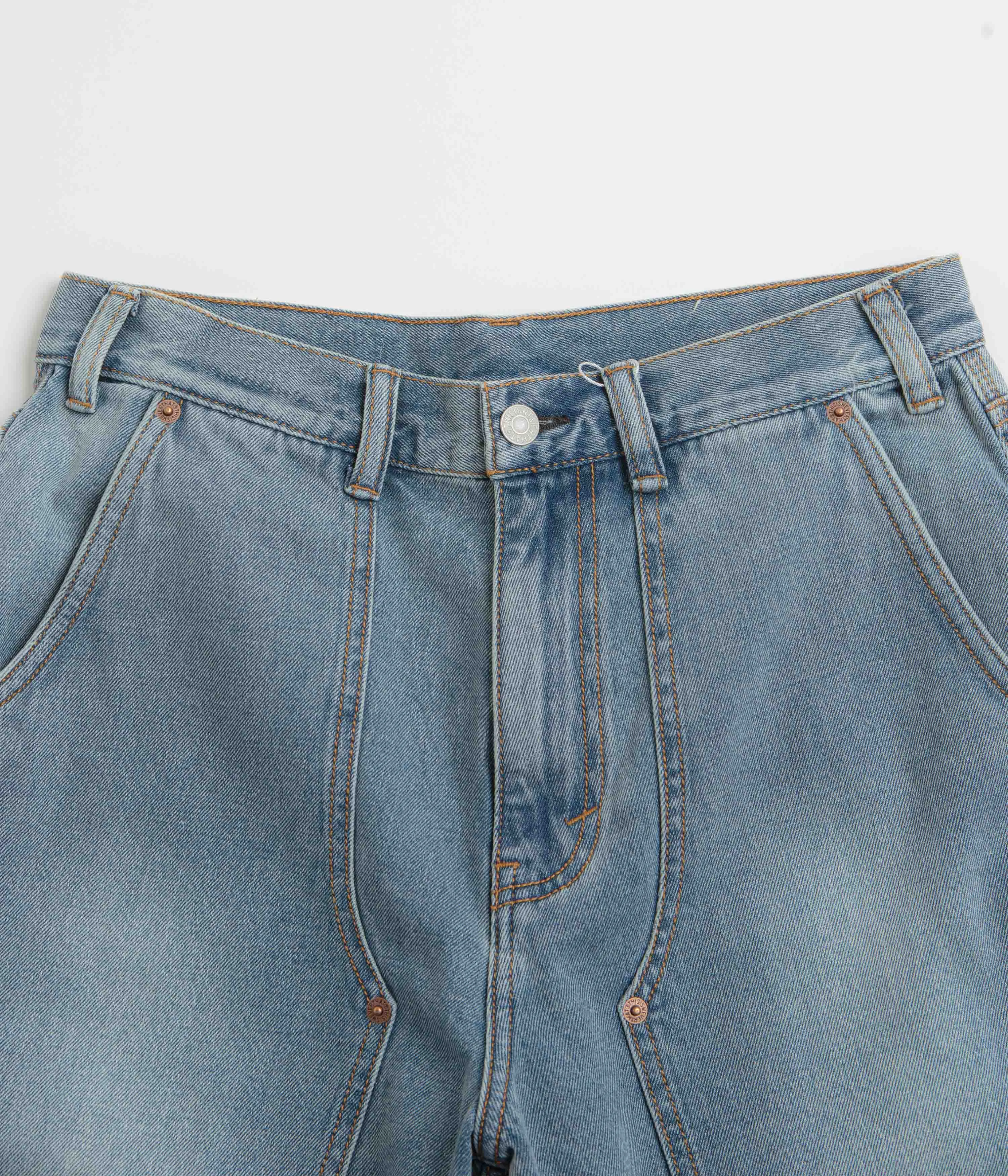 thisisneverthat Denim Carpenter Shorts - Washed Blue