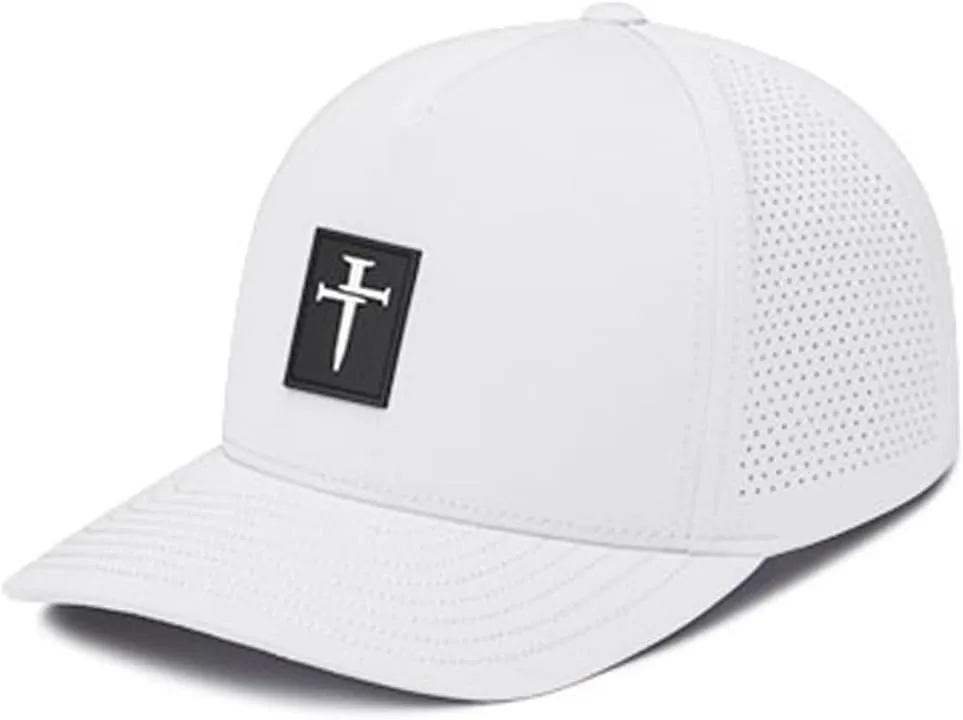 THREE NAILS Performance Sweat-Wicking, Water-Resistant Hat - Christian Performance Hat