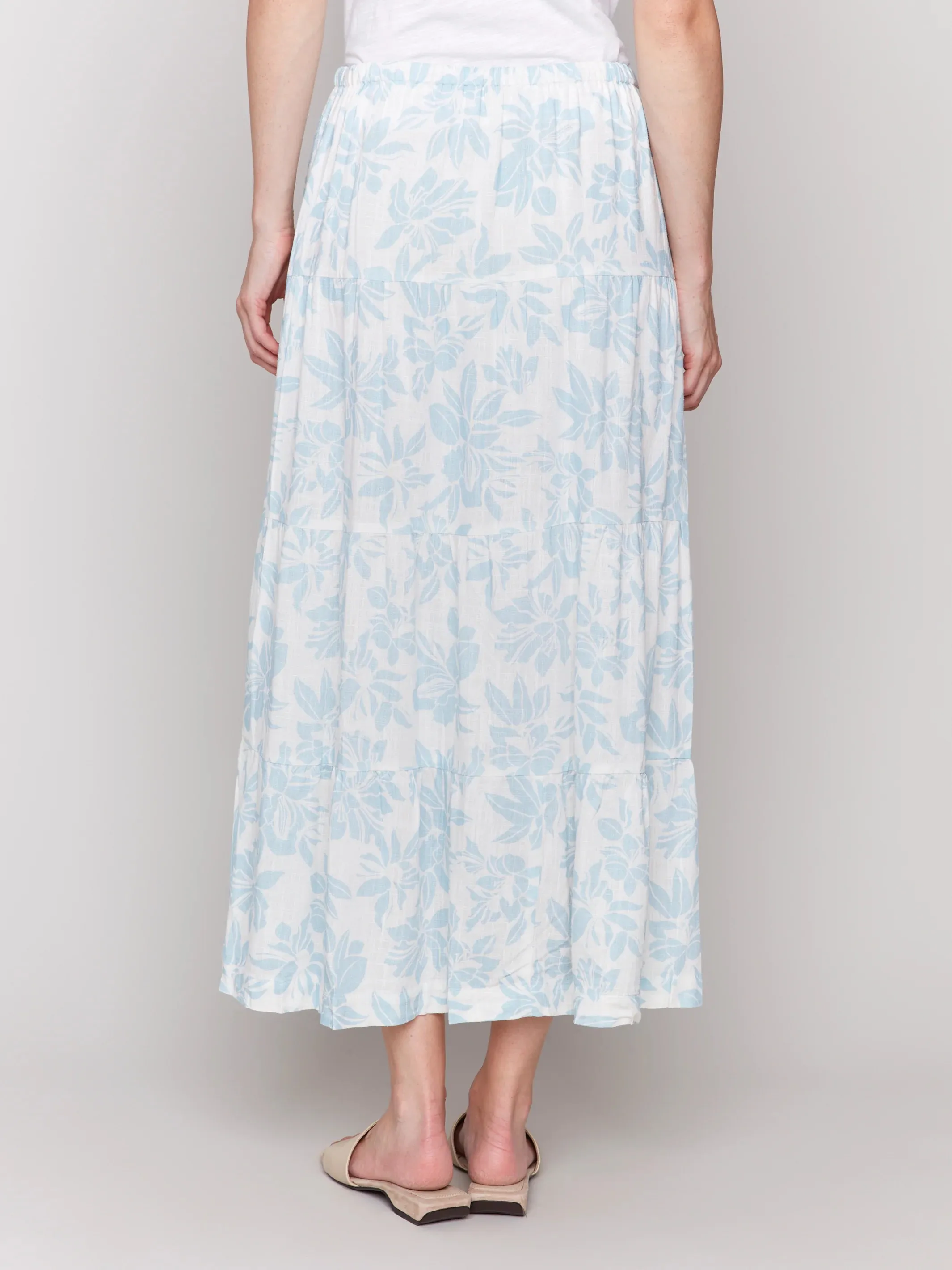 Tiered Midi Skirt