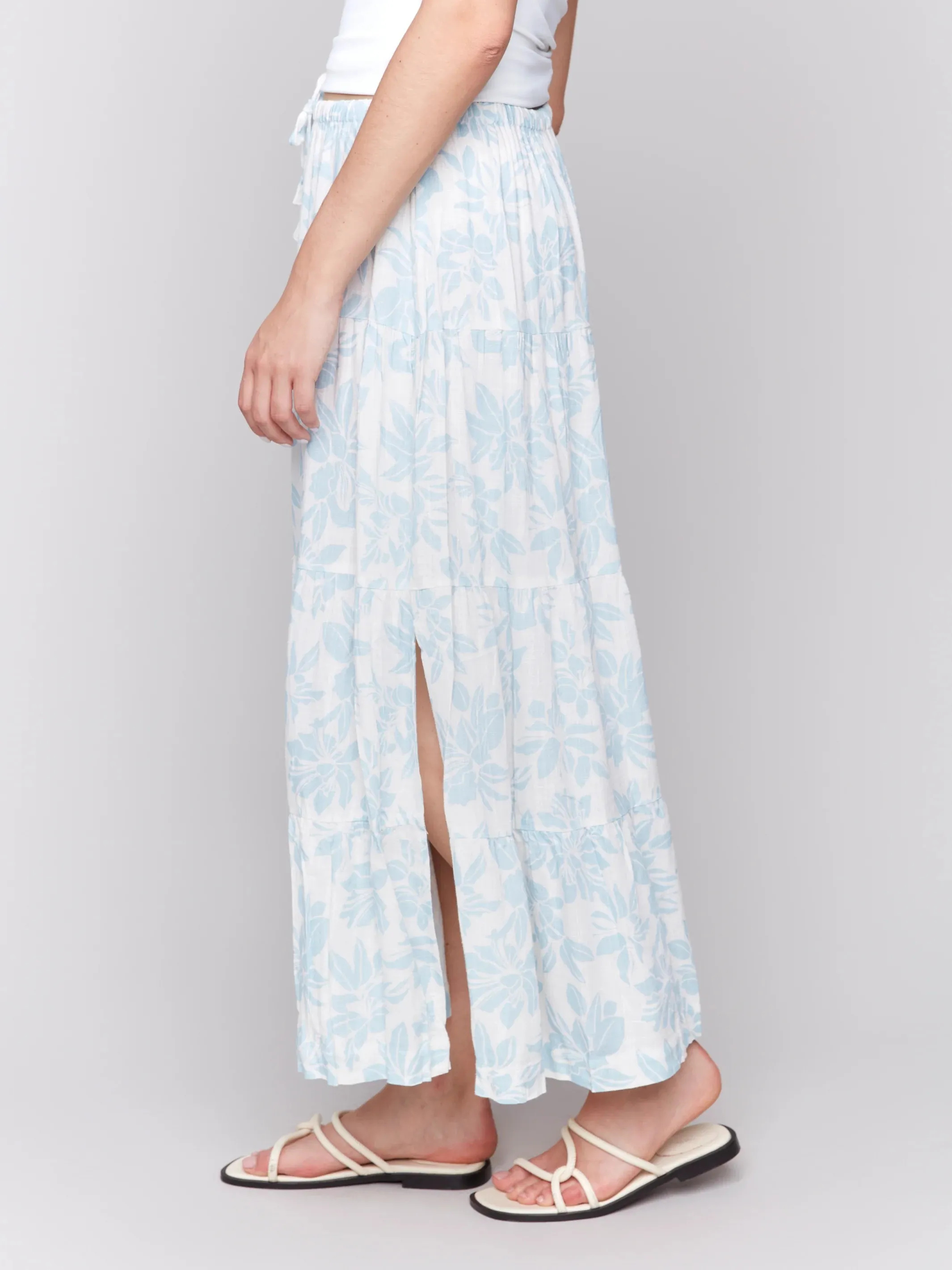 Tiered Midi Skirt