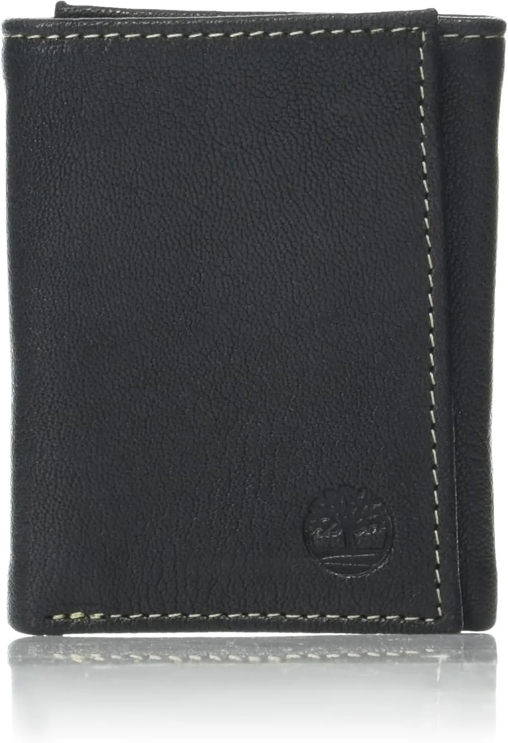 Timberland Men's Genuine Leather Rfid Blocking Trifold Wallet, Black, One Size