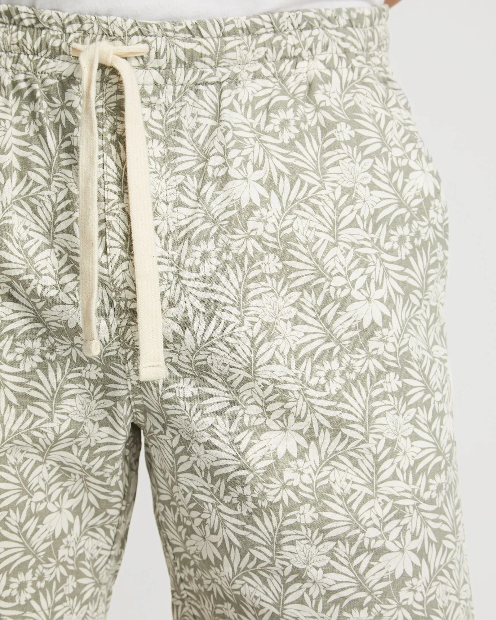 Toby Linen Cotton Printed Shorts