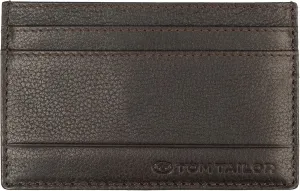 TOM TAILOR Bela Men's RFID Leather Credit Card Holder Small Brown, dunkelbraun, S