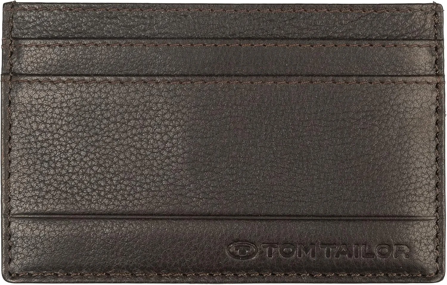 TOM TAILOR Bela Men's RFID Leather Credit Card Holder Small Brown, dunkelbraun, S