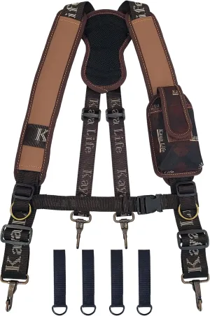 Tool Belt Suspenders Carpenter Framers Technicians Electrician Work Organizer Tools Multipurpose Smartphone Cell Phone Case Bag Pouch Pocket with Suspenders Gift for Men