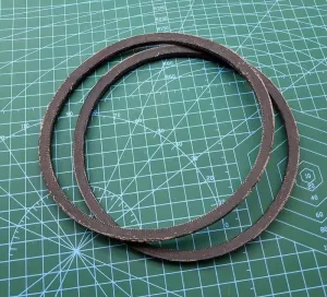 Tool Part for K462 Drill Press Rubber Vee-Belt Drive Dri Belt for Drill - (Color: K462 2Pcs)