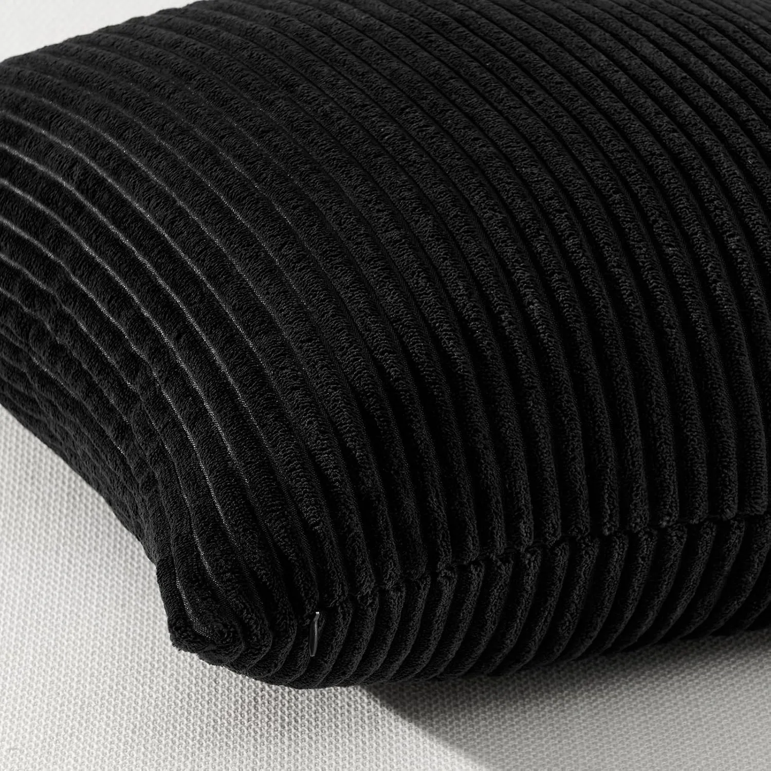 Topfinel Decorative Black Throw Pillow Covers Cushion Cases, Set of 4 Soft Velvet Modern Double-Sided Designs Match for Home Decor, Pillow Inserts Not Included (18x18 inch)