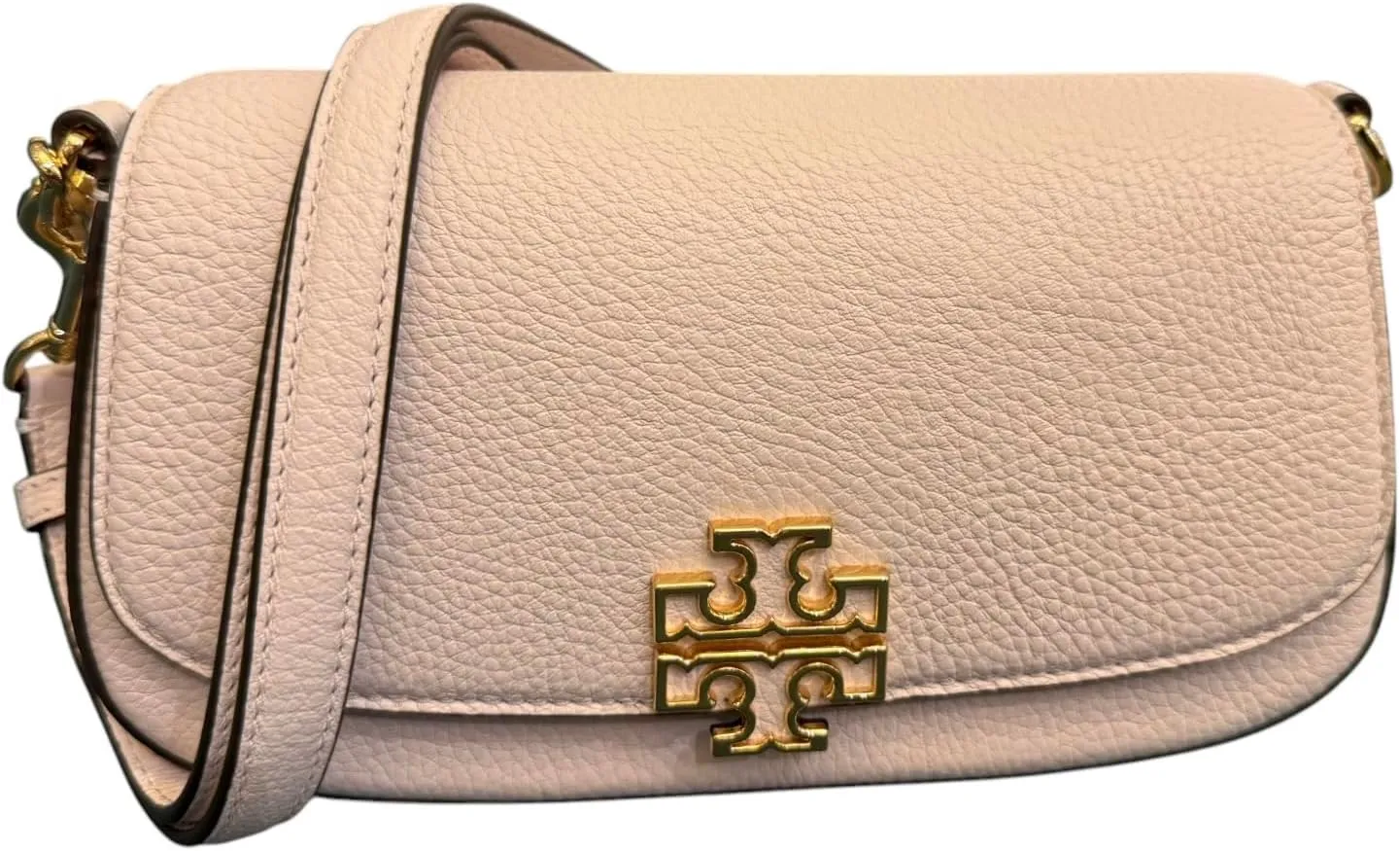 Tory Burch Britten Convertible Crossbody Bag With Gold Hardware (Delicate Pink)