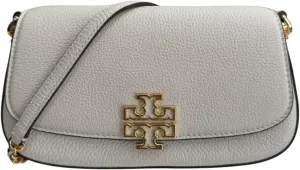 Tory Burch Britten Convertible Crossbody Bag With Gold Hardware (New Ivory)