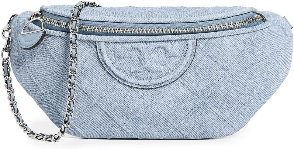 Tory Burch Women's Fleming Denim Belt Bag