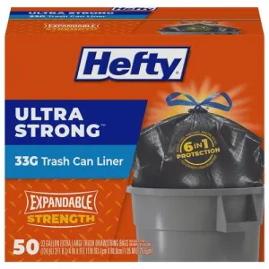 Trash Bags 33 Gal. Ultra Strong Draw String (50-Count)