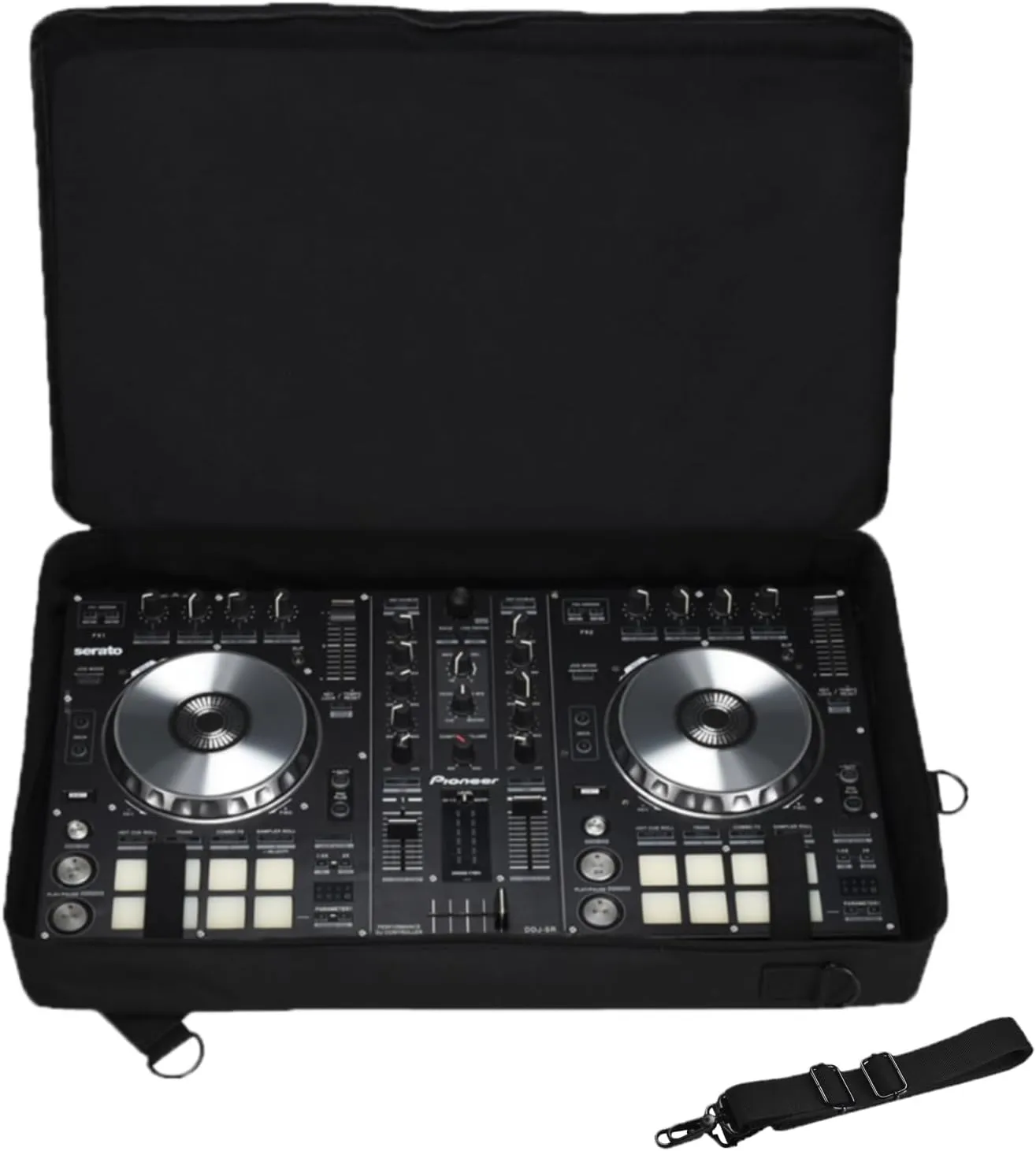 Travel Bag for Pioneer DDJ SR2/SR Roland DDJ 202 Controller and Traktor Kontrol S4 Mk3 with Shoulder Strap Compatible with 22.44 * 13.7 * 3.15 inch DJ controller