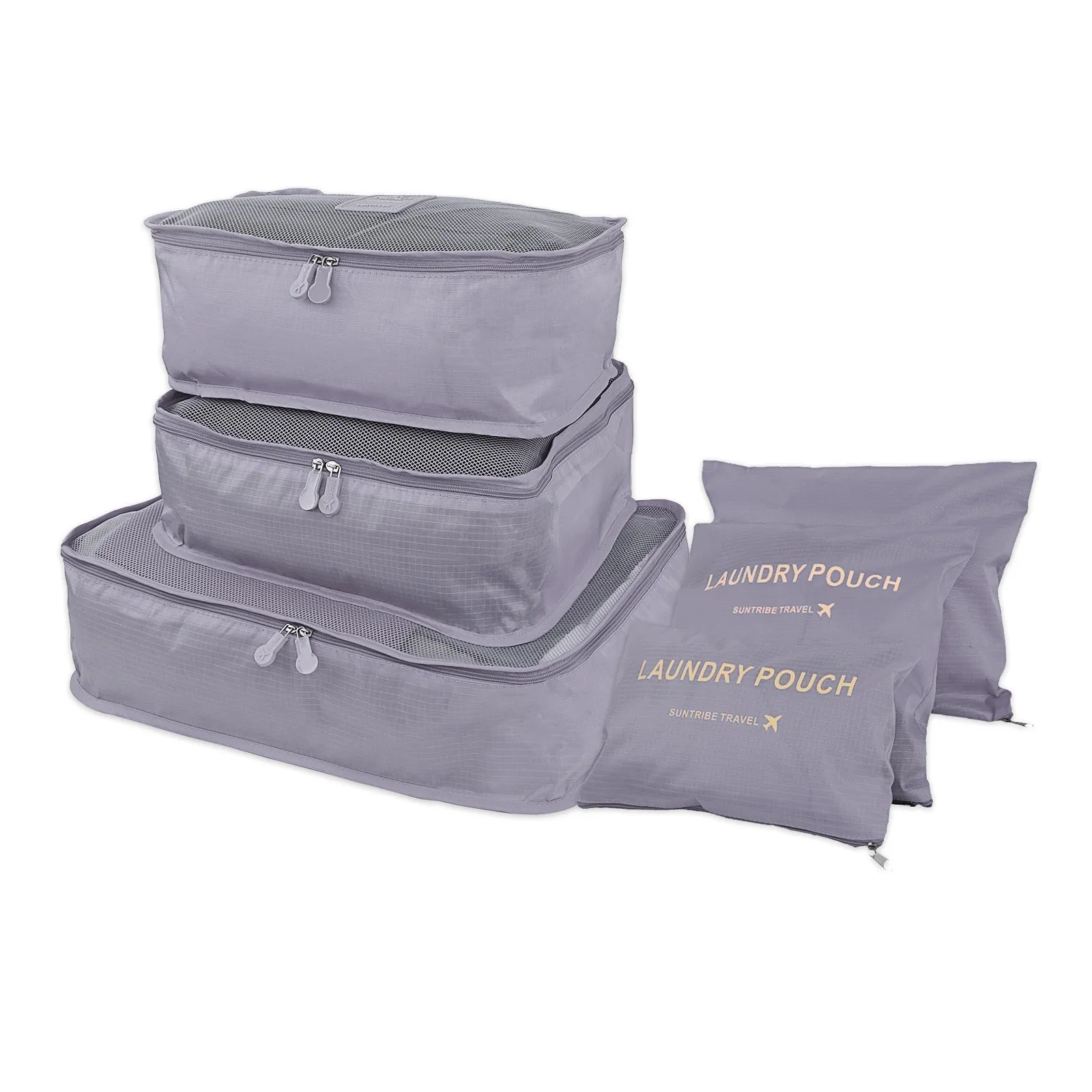 Travel Made Easy: The Premium Twill and Mesh Luggage Organizer Set for Efficient Packing and Organized Travel”