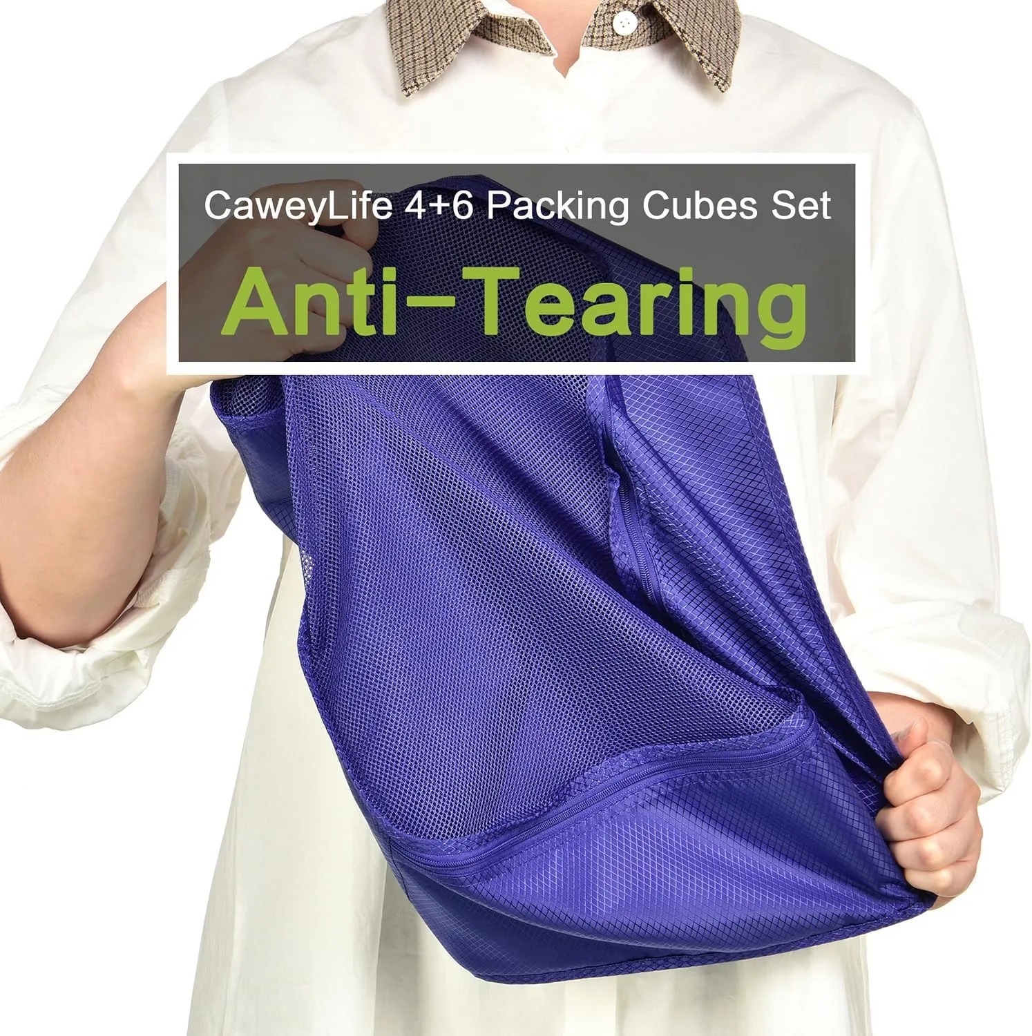 Travel Packing Cubes for Suitcases 5/10 Pcs Set, Carry On Suitcase Organizer Bags Set Luggage Travel Cube, Deep Large Design (10 Pcs Night Blue, 10 Pcs Set)