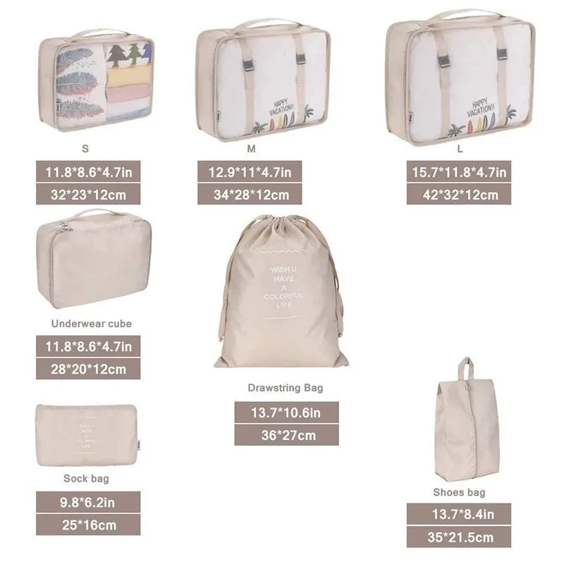 Travel Pro 7-Piece Storage Bags