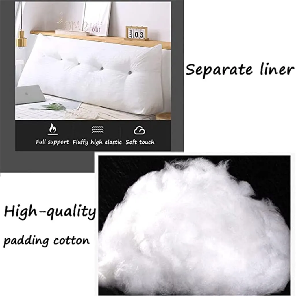 Triangular Headboard Pillow with Side Pockets, Solid Color Velvet Cushion Reading Pillow, Large Bolster Positioning Support Wedge Pillow for Daybed Bed with Removable Cover,Green,Twin/100cm