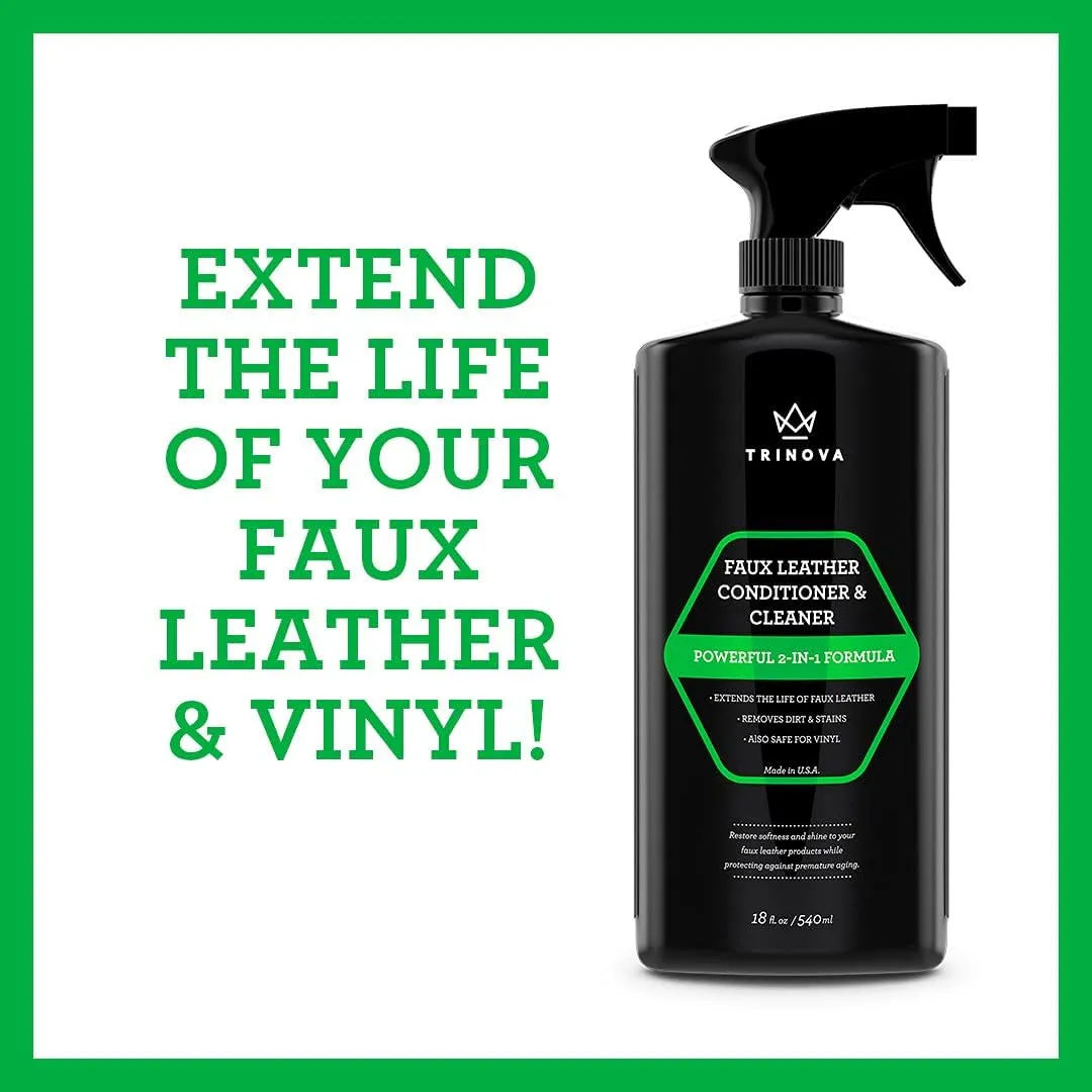 TriNova unisex-adult Faux Leather Cleaner & Conditioner