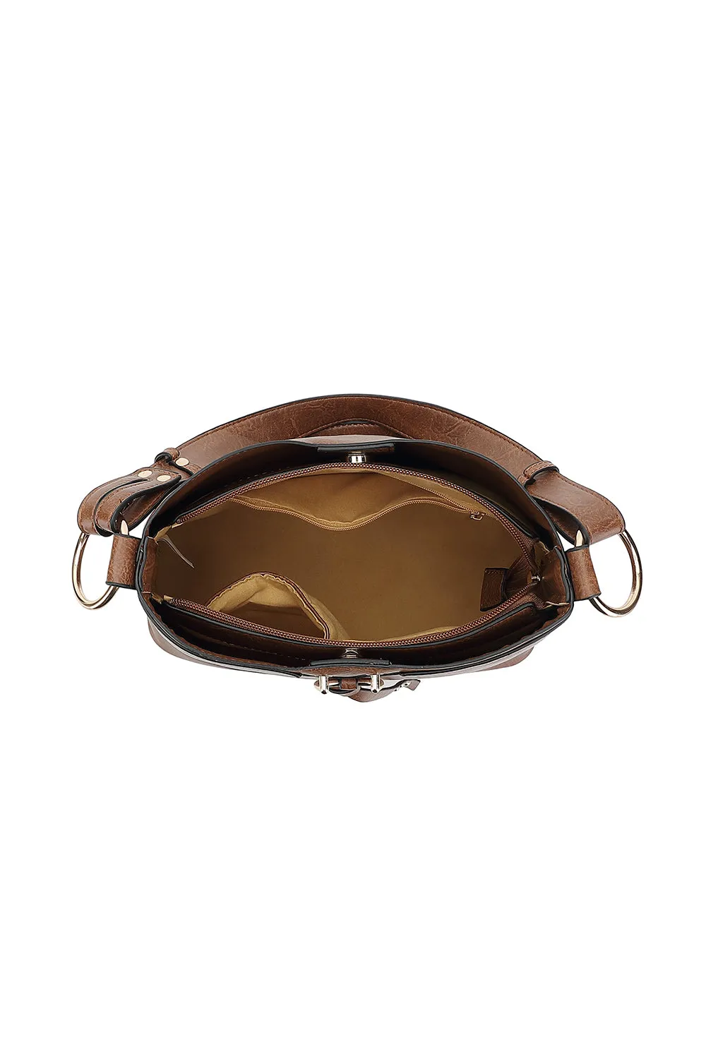 TRIPLE COMPARTMENT CONVERTIBLE HOBO 9546
