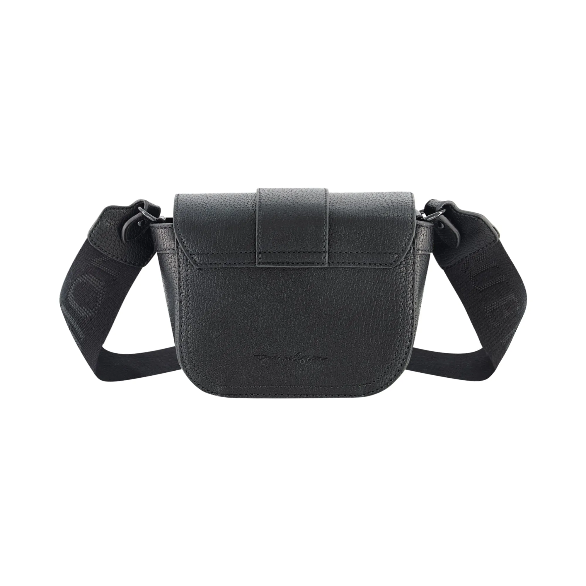 True Religion Mini Flap Dark Hardware Crossbody Bag - Black