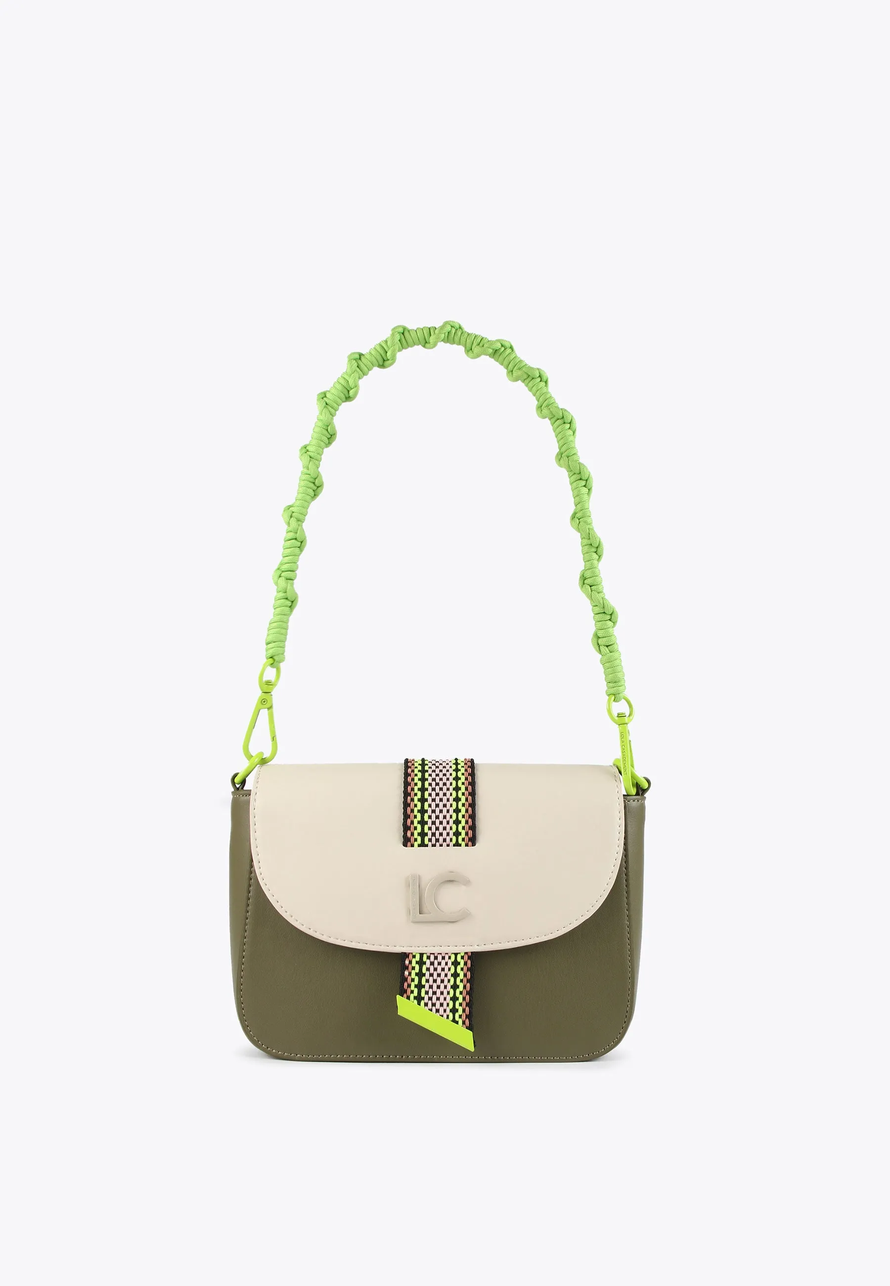 Two-tone crossbody bag