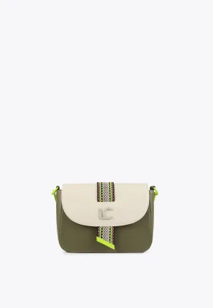 Two-tone crossbody bag