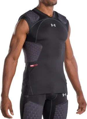 Under Armour Gameday Pro 5-Pad Football Shirt, Comfortable Compression & Protection for Practice & Game Day, Adult Men's