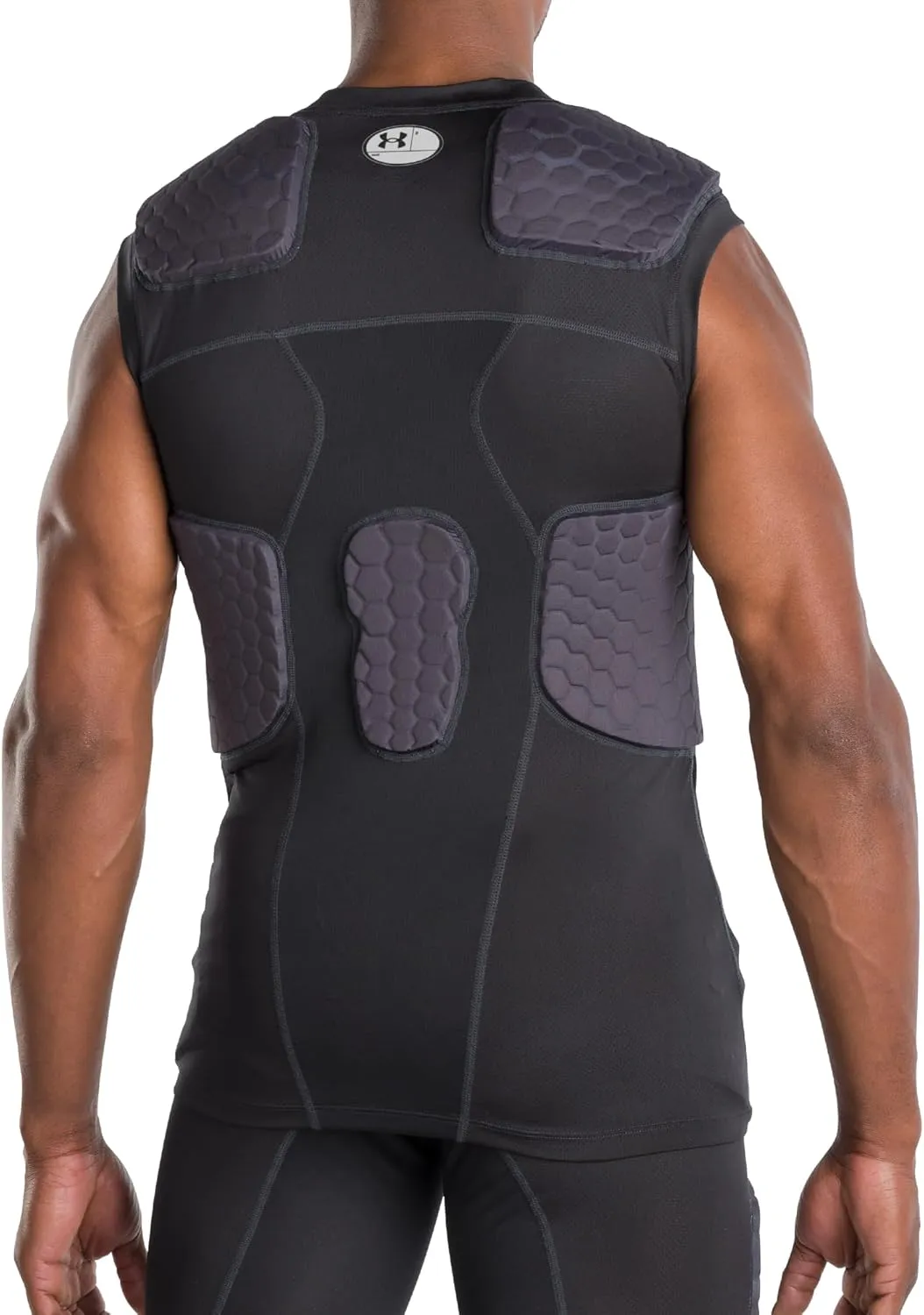 Under Armour Gameday Pro 5-Pad Football Shirt, Comfortable Compression & Protection for Practice & Game Day, Adult Men's