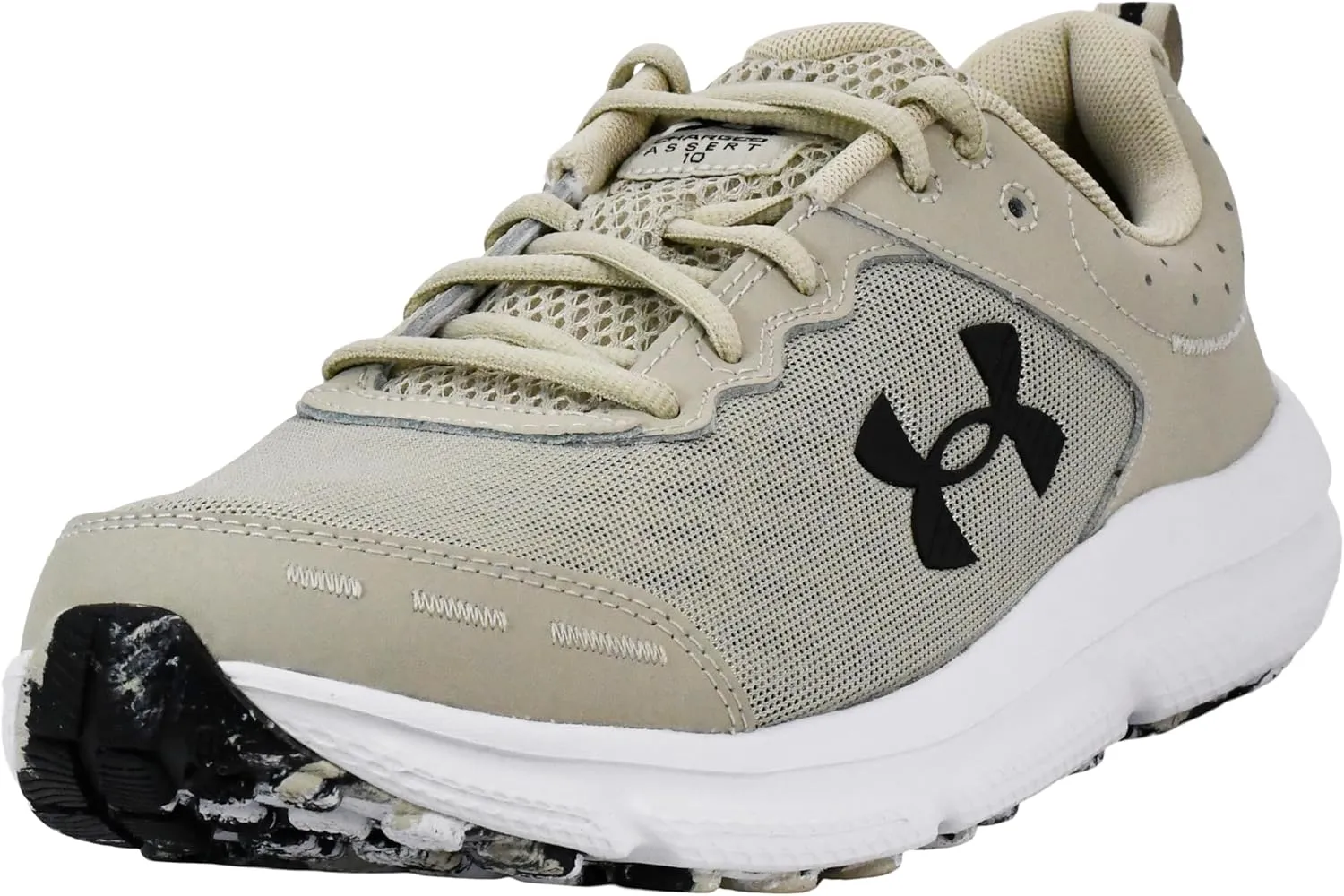 Under Armour Men's Charged Assert 10, (289) Khaki Base/Khaki Base/Black, 13, US