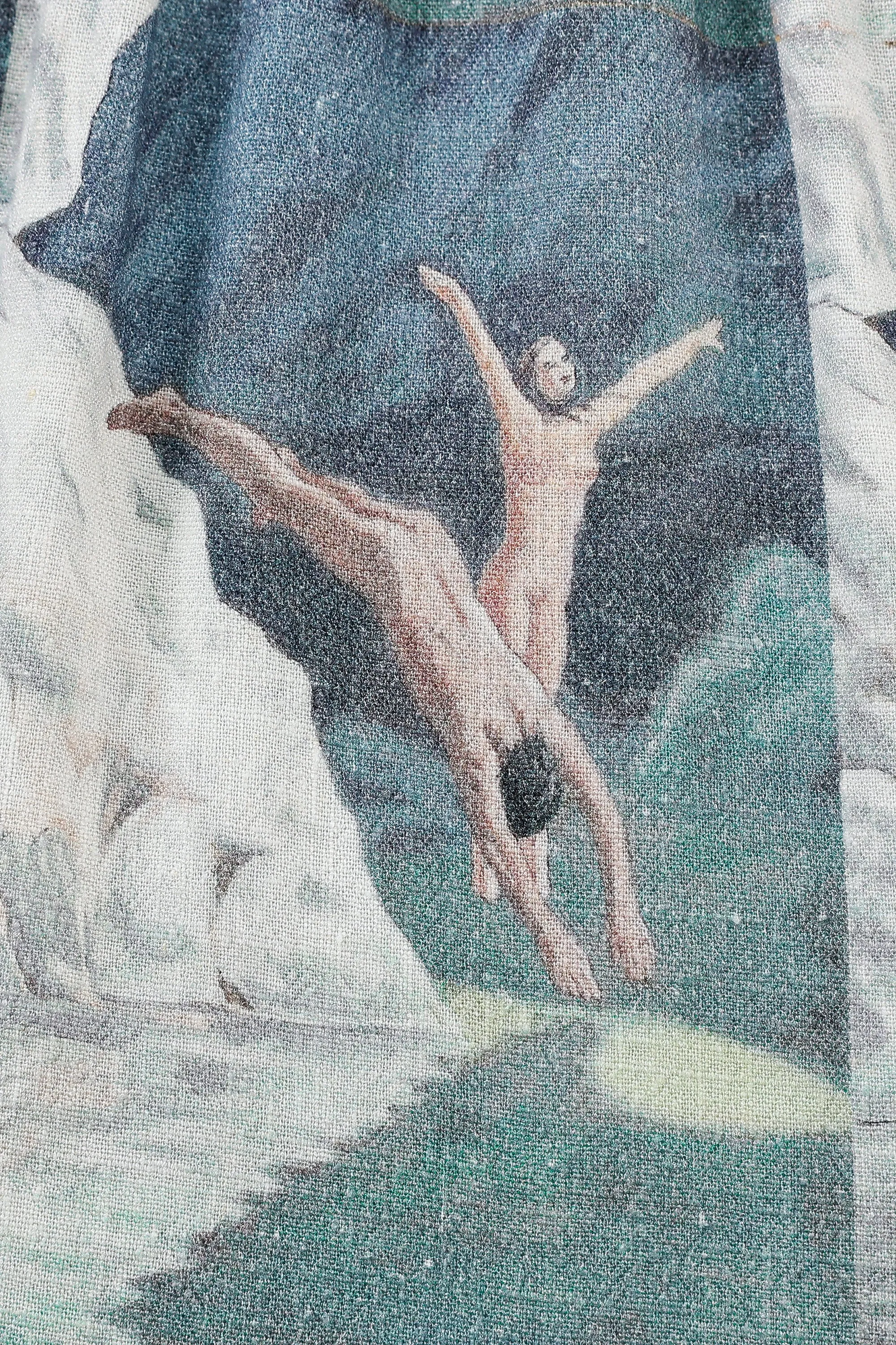 Unisex Nude Divers Soft Linen Shorts