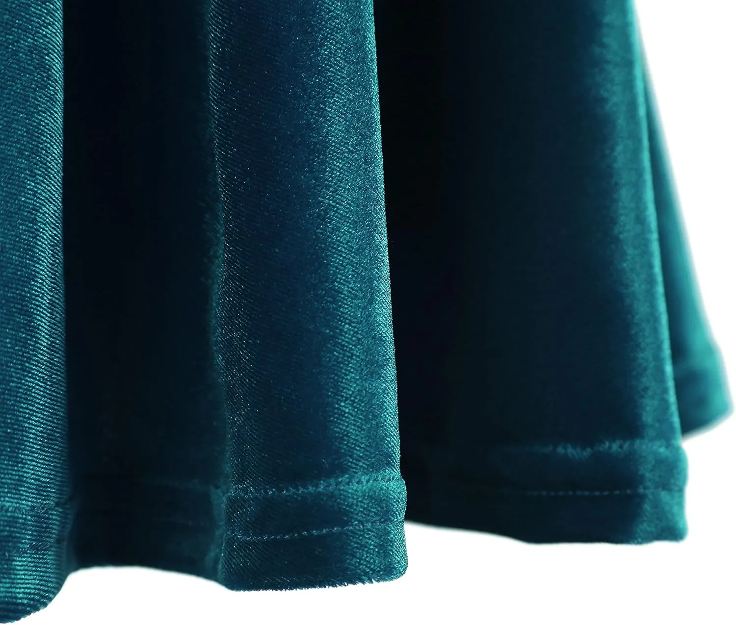 Urban CoCo Women's Vintage Velvet Stretchy Mini Flared Skater Skirt
