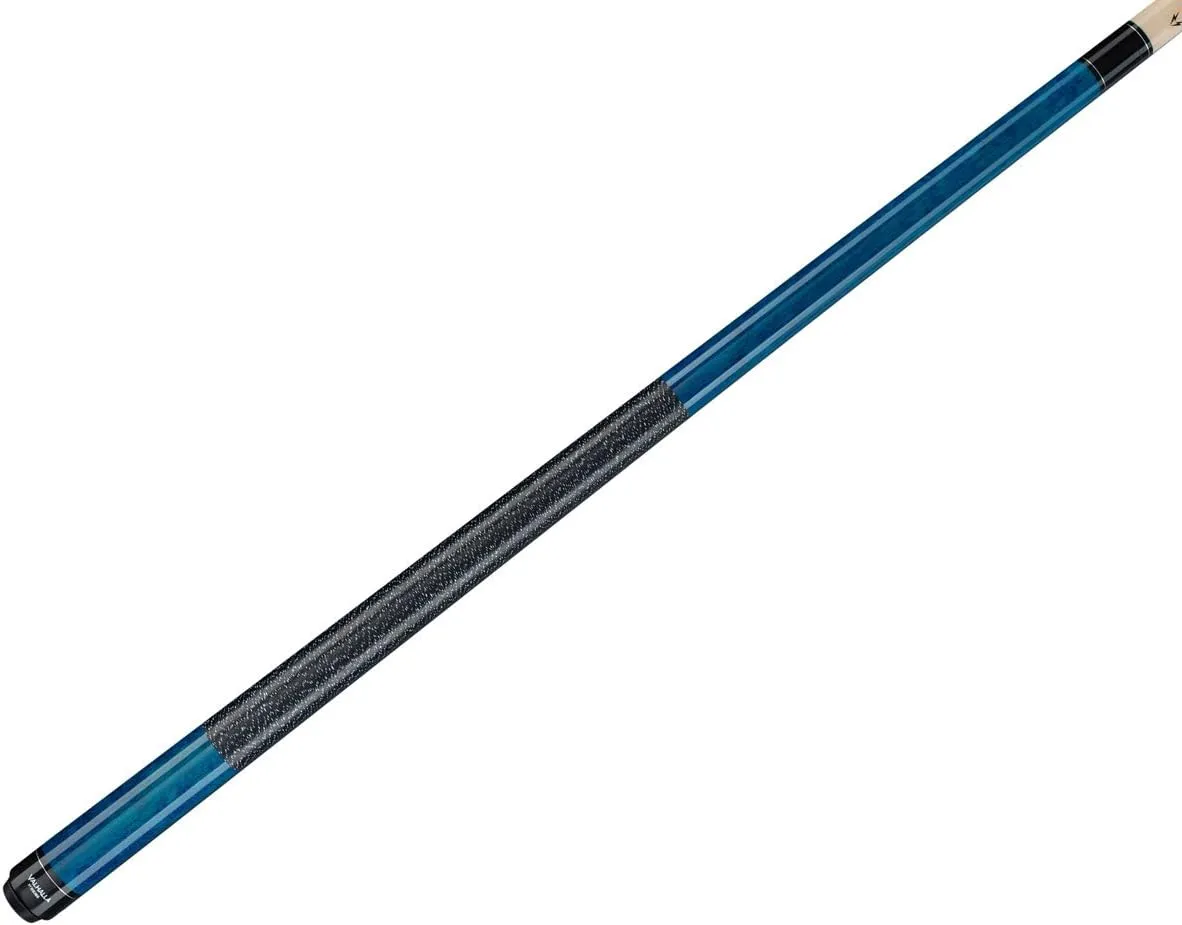 Valhalla by Viking 2 Piece Pool Cue Stick Irish Linen Wrap 16-21 oz. PLUS Rosin Bag (Blue VA113, 21 oz.)