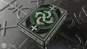 Valhalla Vikings Emerald Playing Cards Special Deck Poker Size by Gamblers Warehouse