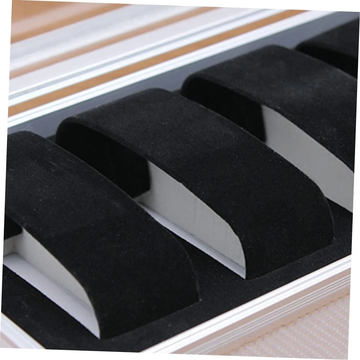 VALICLUD 2pcs Slots Aluminium Alloy Watch Organizer Case Transparent Window Portable Display Box for Jewelry Storage for Home and Jewelry Store Use
