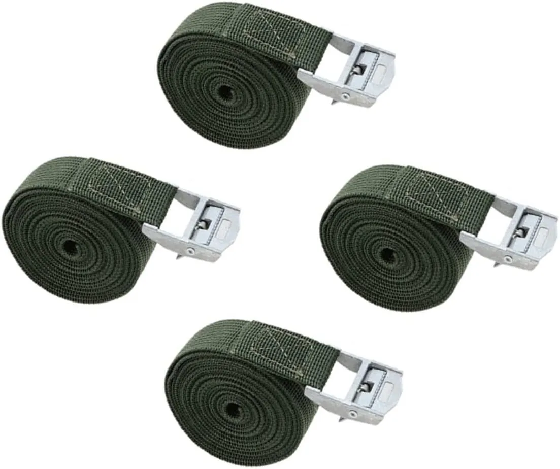 VALICLUD 4pcs Car Luggage Fixing Straps Binding Belts for Secure Cargo Transport Easy to Use for Trucks Rvs Trailers and More