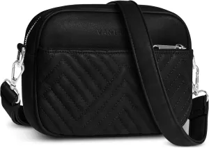 Vantamo Crossbody Bags For Women with Adjustable Strap, Premium PU Leather Purses for Women, Anti-Pickpocket Clip & Gift Box