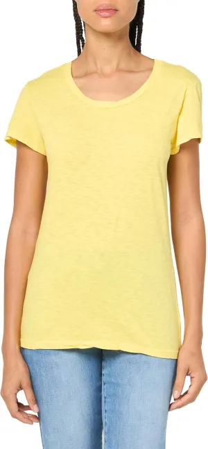 Velvet by Graham & Spencer Women's Odelia Cotton Slub Crew Neck Tee