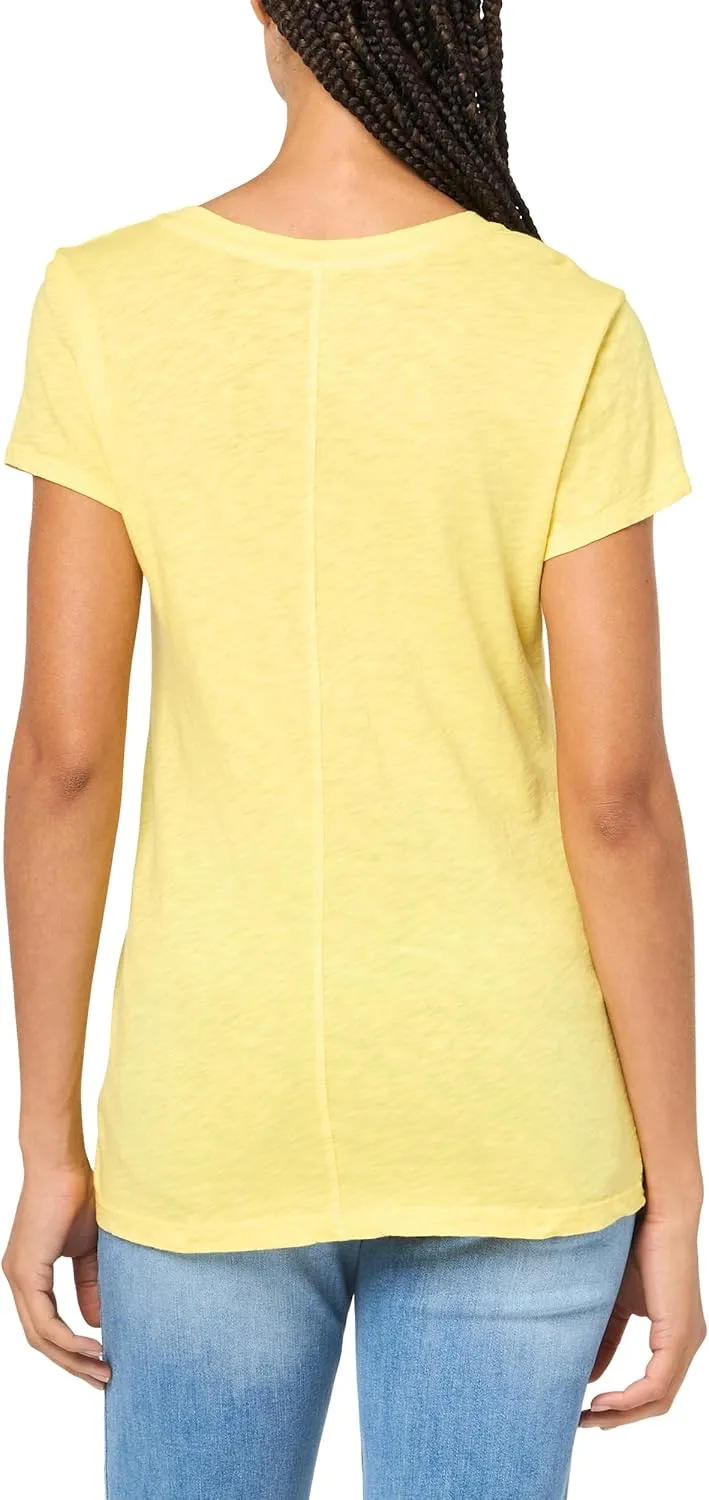 Velvet by Graham & Spencer Women's Odelia Cotton Slub Crew Neck Tee