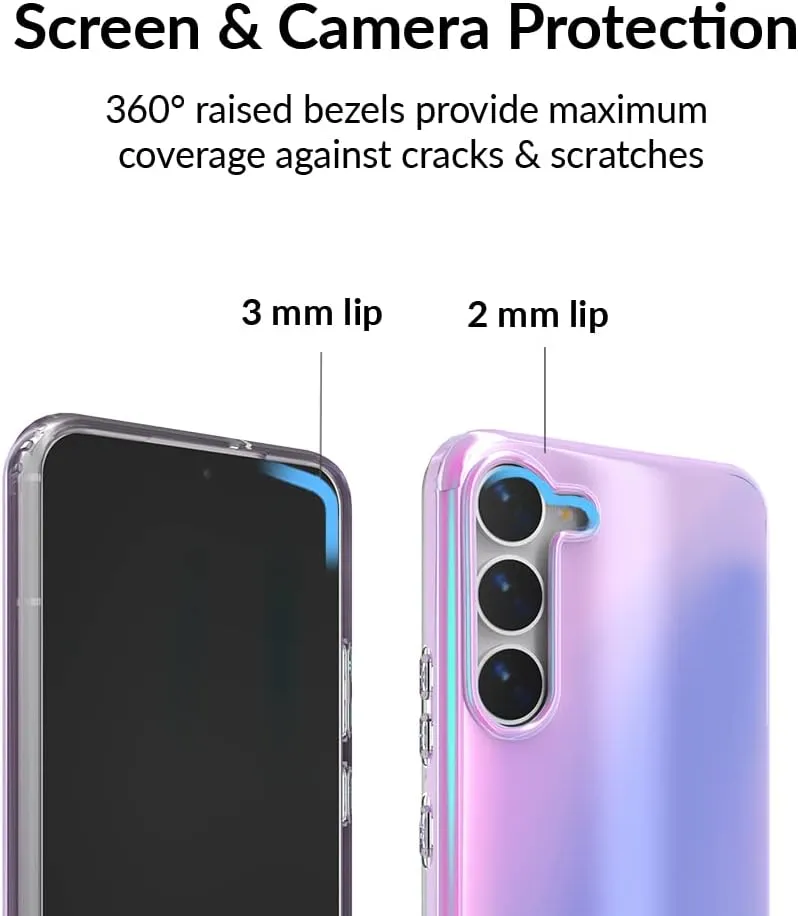 VELVET CAVIAR Compatible with Samsung Galaxy S23 Case for Women [8ft Drop Tested] Cute Protective Phone Cases - Iridescent Nebula (2023 Release, 6.1")