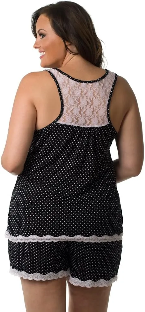 Velvet Kitten Plus Size Tank Top & Short Pajama Set 562856x
