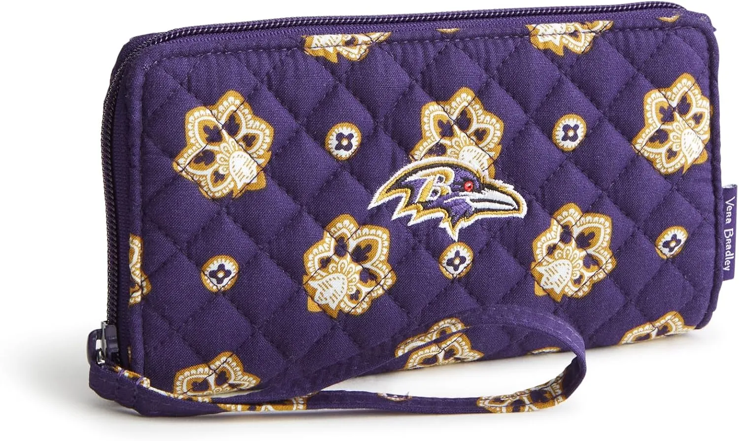 Vera Bradley Women's Cotton NFL Front Zip Wristlet (Multiple Teams Available)