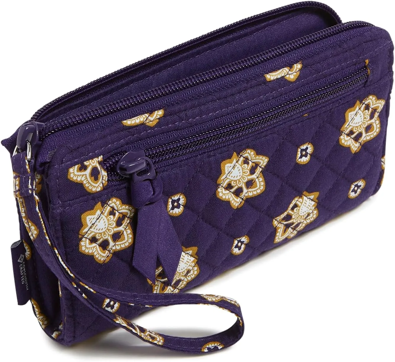 Vera Bradley Women's Cotton NFL Front Zip Wristlet (Multiple Teams Available)