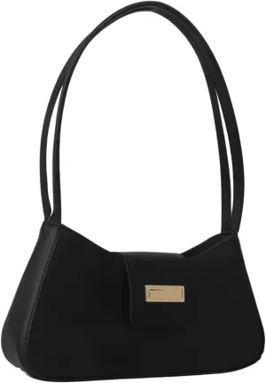 Verdusa Women's PU Leather Handbag Underarm Shoulder Bag Zipper Purses