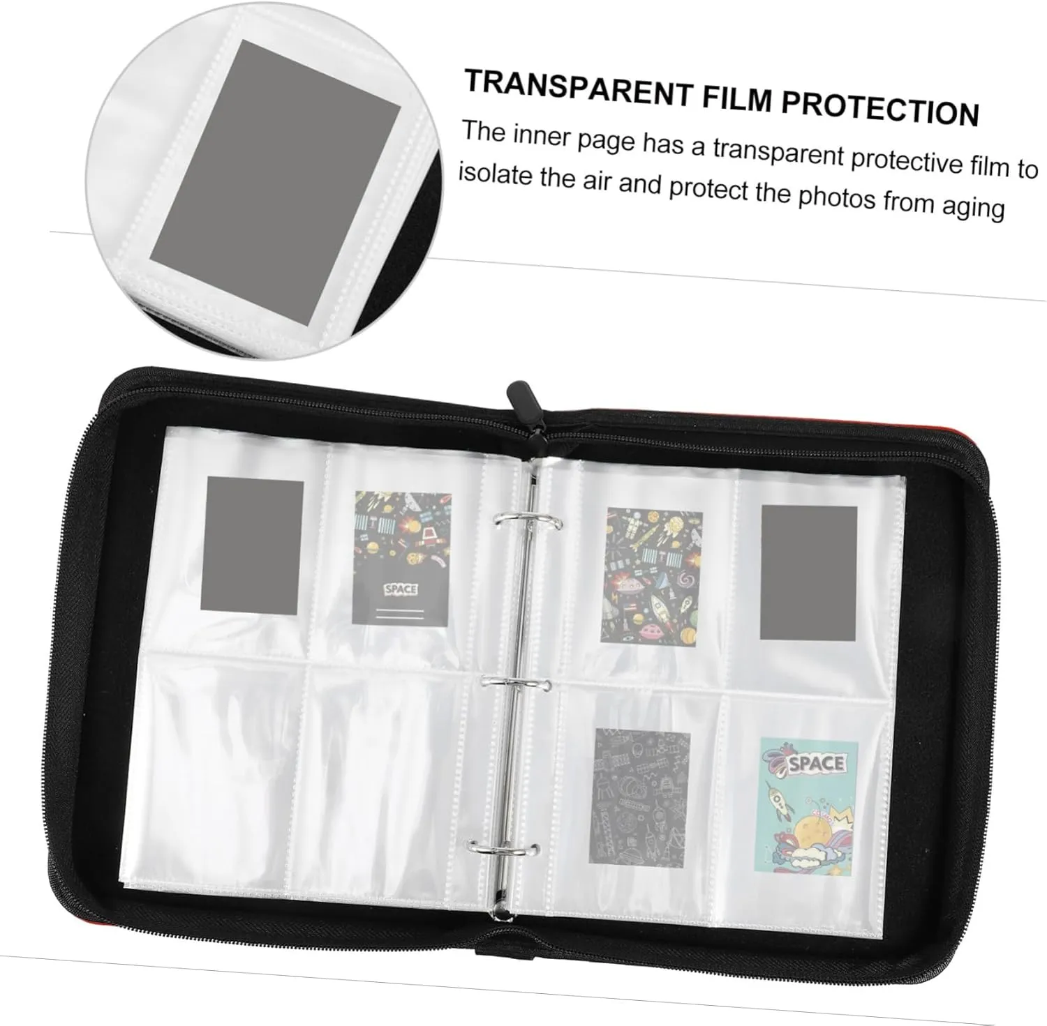 VICASKY 1pc Pockets Trading Cards Binder Album Card Holder with Transparent Sleeves Protector for Safe Organization of Sports