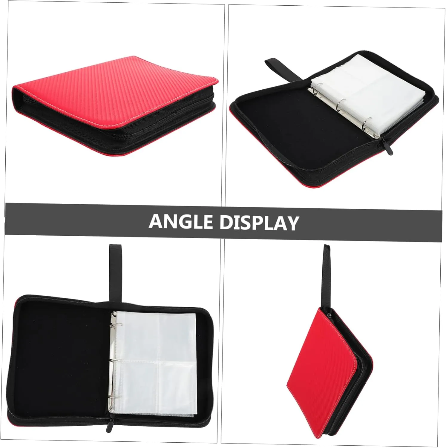 VICASKY 1pc Pockets Trading Cards Binder Album Card Holder with Transparent Sleeves Protector for Safe Organization of Sports