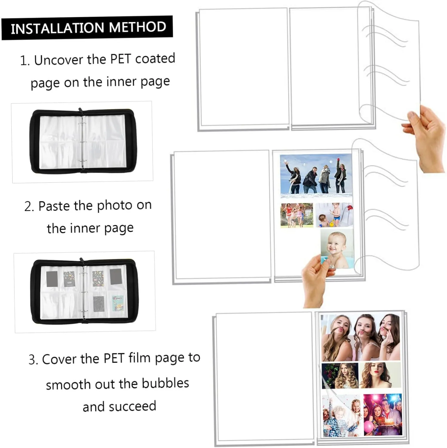 VICASKY 1pc Pockets Trading Cards Binder Album Card Holder with Transparent Sleeves Protector for Safe Organization of Sports