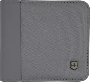 Victorinox Travel Essentials, Bi-Fold Wallet, RFID Wallet with Bill Compartment, Card Slots, ID Window and Coin Pocket - Frost Gray