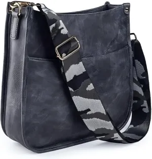 Viva Terry Vegan Leather Crossbody Fashion Shoulder Bag Purse with Adjustable Strap