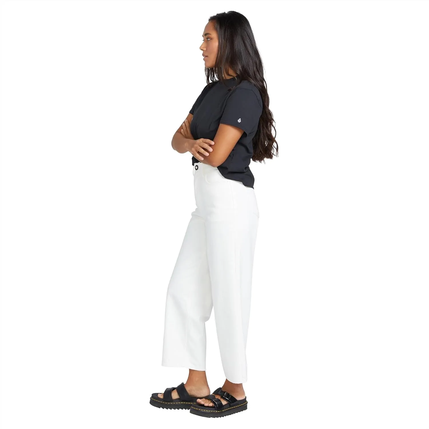 Volcom Women's Weellow High Rise Loose Fit Denim Jean Pant