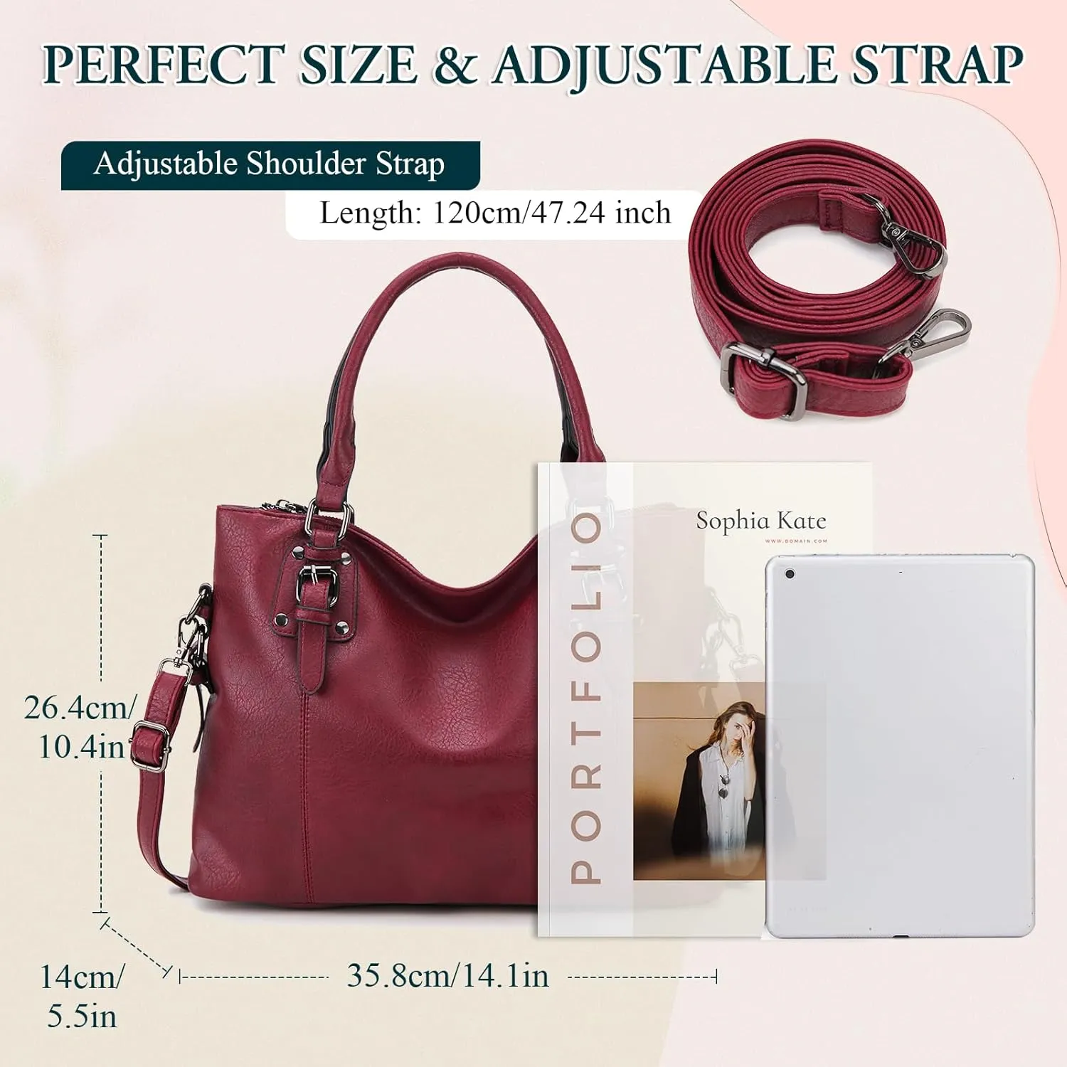 VX VONXURY Hobo Bag for Women, Tote Bag Shoulder Crossbody Bags Satchel Purses for Women